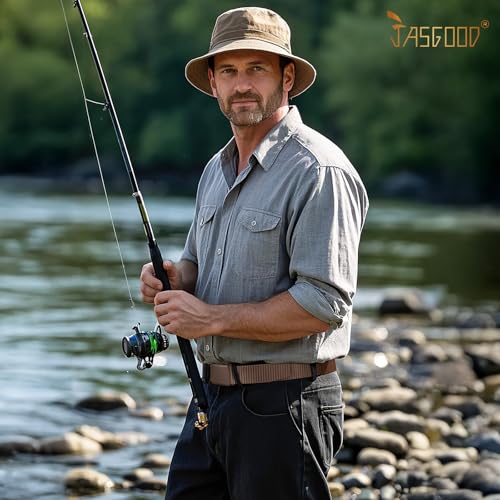 Image of JASGOOD Nylon Canvas Breathable Military Tactical Men Waist Belt With Plastic Buckle