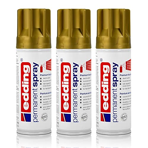 Edding 5200 Spray-déco Acrylsprühfarbe – Tiefschwarz, Für Fast Alle Oberflächen, Made In Germany