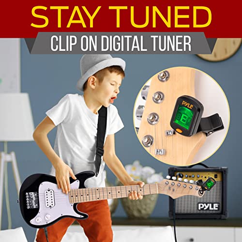 Pyle Kids Electric Guitar Starter Kit With Amplifier, 30” Mini Instrument W/ 10W Amp & Complete Accessories, Pegkt30 #TOP5