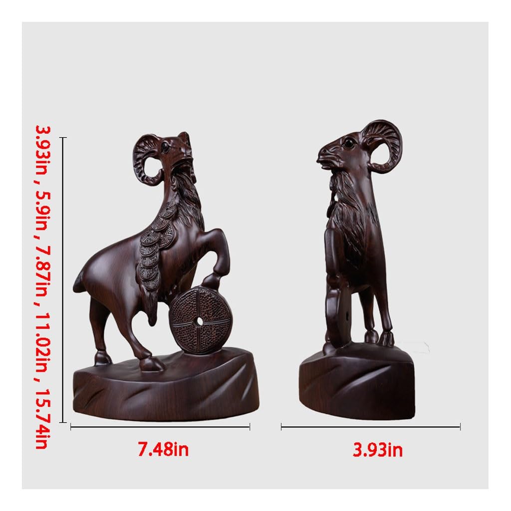 Amazon.co.jp: 卓上置物 木彫りの羊の飾り 羊 マホガニー 木彫り工芸品