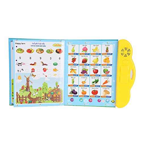 Generic Penna per la Lettura Vocale Intelligente per Bambini, Libro di Lettura Educativo con Suoni e Immagini Vivaci, Macchina per Libri Gialli per L'apprendimento dei Bambini (YELLOW)