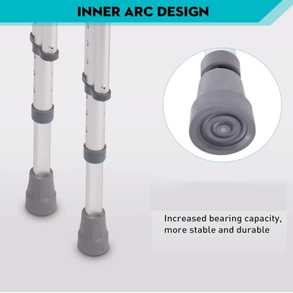 Muletas Ortopédicas Plegable,Muletas Axilares Adultos,Muletas De Caminar Regulables Aluminio, Bastones para Senderismo De Ligeros,x1