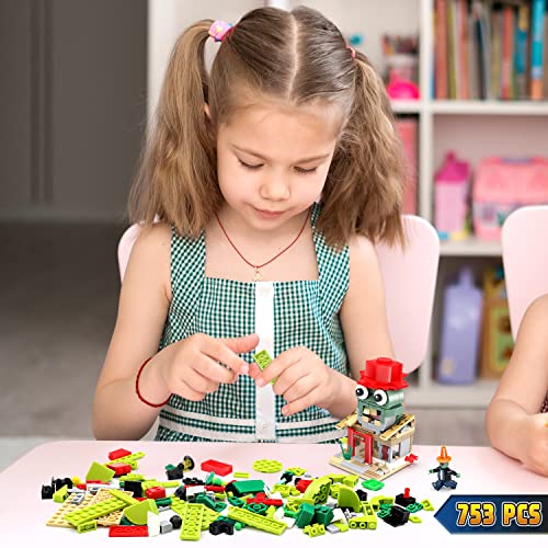Maikerry Plants And Zombies Toys Vs A Collection Of 4 Building Toys To Form A Big Street Scene, Action Figurines Toys Great Gifts For Kids And Fans,Birthday And Party (753 Pcs) #TOP5