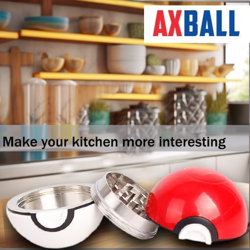 Miniatura 2 de AXBALL Molinillo de Pokeball - 2 pulgadas, con CAJA