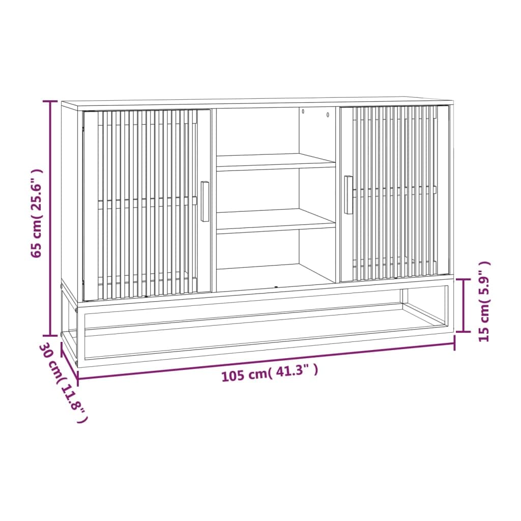Hothingwell Buffet 105 x 30 x 65 cm Bois Composite