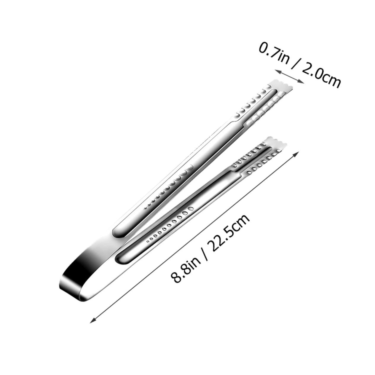 BRIGHTFUFU Household Stainless Steel Food Clip Ergonomic Bread Clamp Steak Tong for Bbq Grilling and Serving for Home Restaurants and Outdoor Gatherings