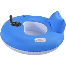 Inflatable Lounge Tube Electric Water Tubing Raft for Adults | Floating Water Tube for Lake, Pond, Beach, River, Swimming Pool, Summer