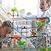 Discovery Marble Run Race Track – 92-Piece Light-Up Marble Maze Construction Set| LED Marbles| STEM Learning Activity| Sensory Toy Building Kit| Educational Physics & Engineering Toy for Kids Ages 6+