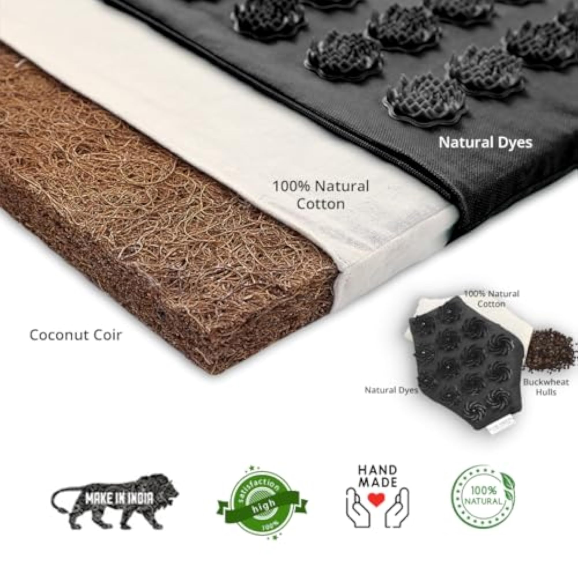 Core Asana Acupressure Therapy Mat & Handy Massager Combo