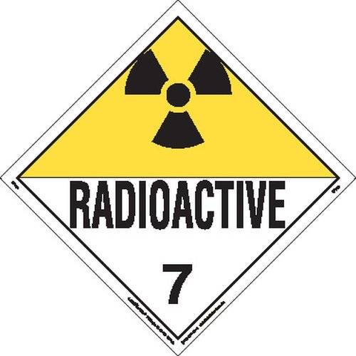 Labelmaster IPV28 Radioactive Placard, International Wordless