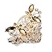 TOOGOO(R) Hair Clamp Claw Clip Metal Crystal Glass Coffee Women Hot 35x65mm