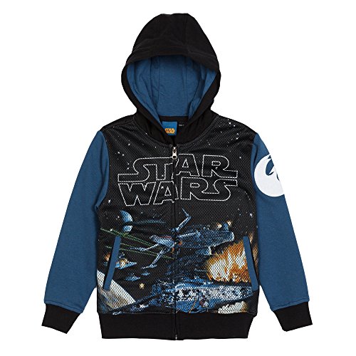 STAR WARS Boy's 2-7 Deep Stars Juvy, Black/Navy, 4
