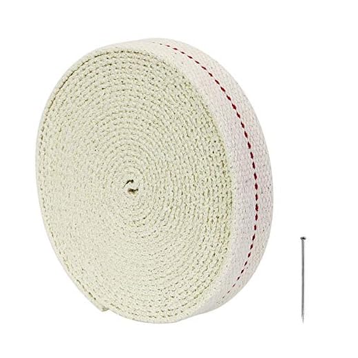 DECARETA Lykta veke, fotogenveke, oljelampa vekar, för utbyte av oljelampa, 4,5 m x 2 cm för läger ljus, alkohololjelampa, fotogenvit