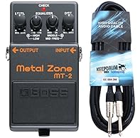 Versatile high-gain distortion pedal The standard in the high-gain range 3-band equalizer and distortion control Parametric centre control + Keepdrum guitar cable
