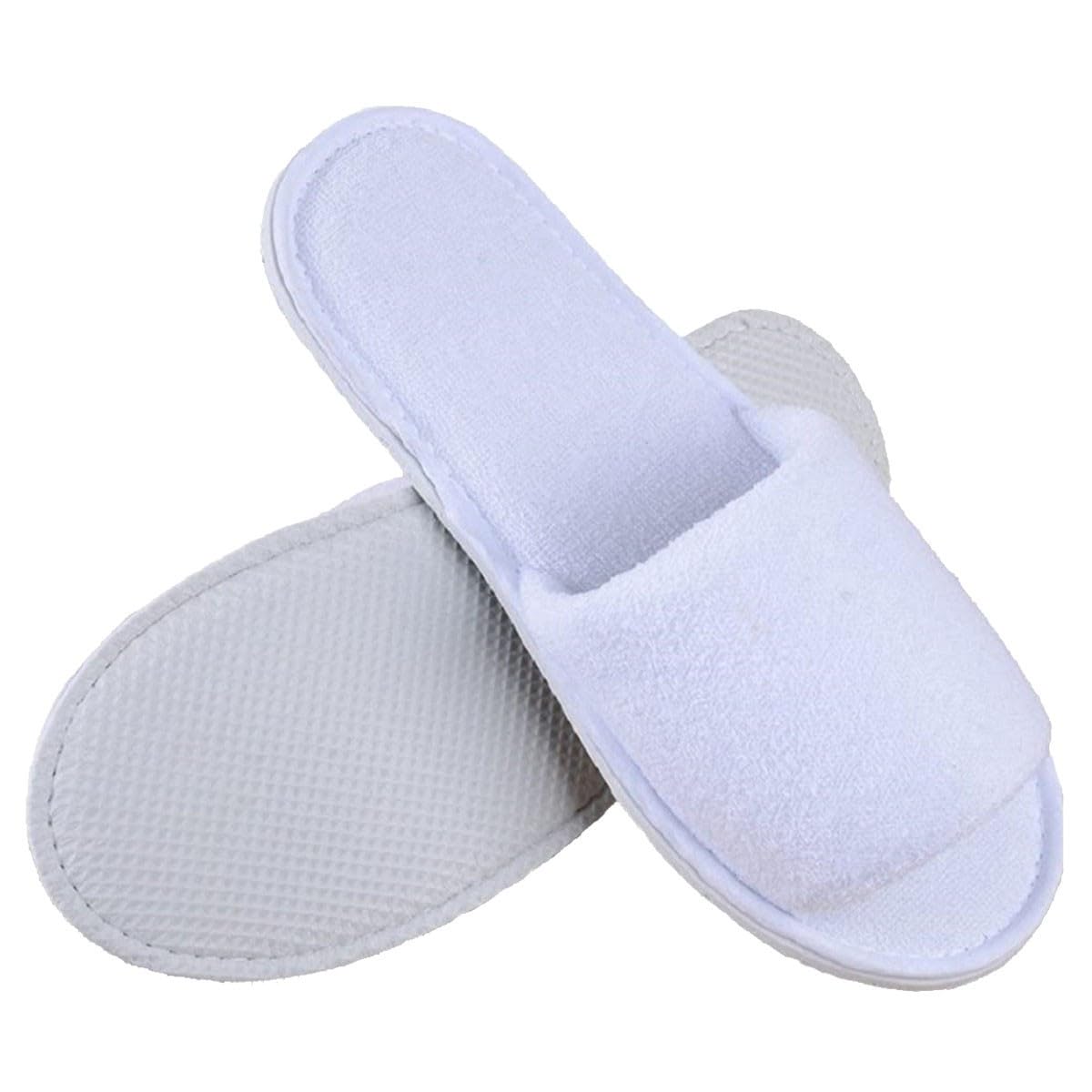 Lot de 100 Paires de Chaussons éponge jetables Blancs pour Thalasso, hôtel, Spa, Piscine ...