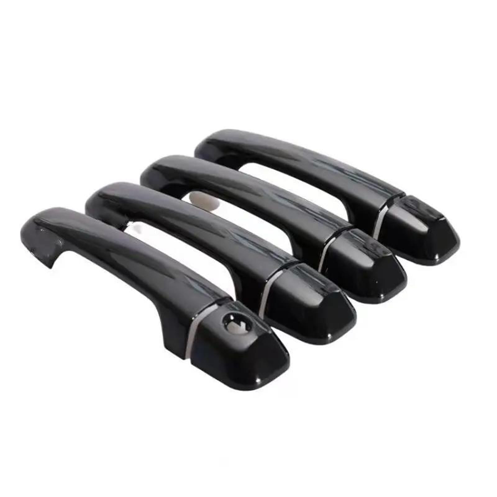 PIWINE Handle Sticker Glossy Black Car Door Handle Cover Styling Accessories for Lexus for GX GX460 LC150 J150 2010-2017(Black no Sensor)