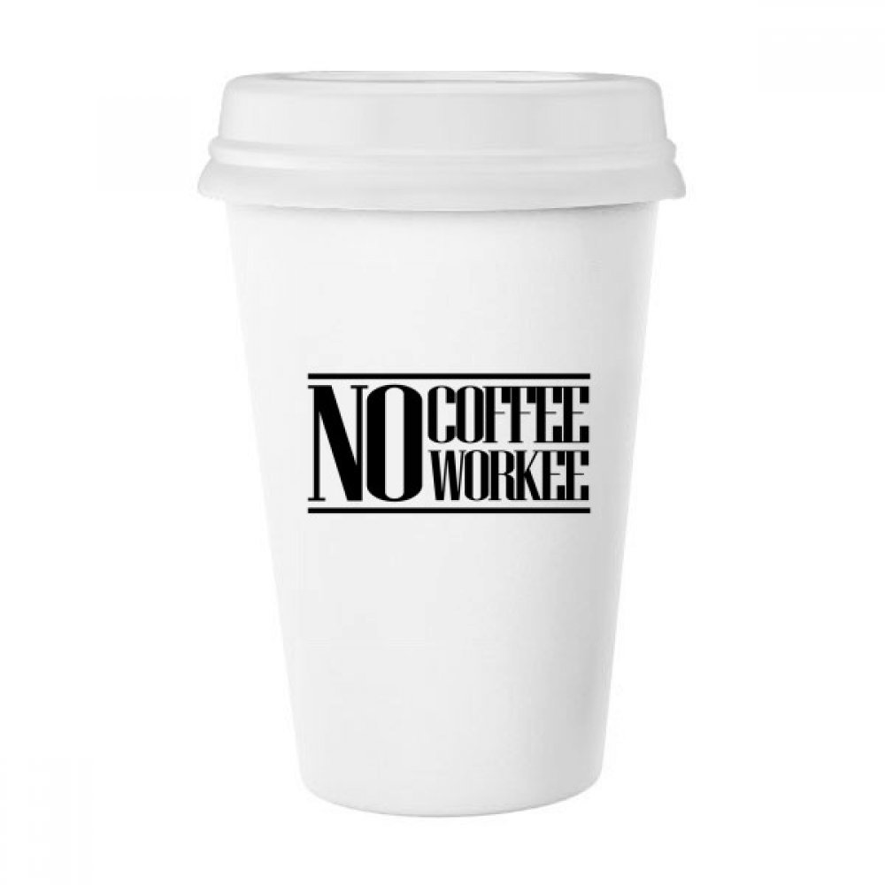 Mug Aucun café Aucun Workee, la tasse blanche idéale pour vos pauses au bureau