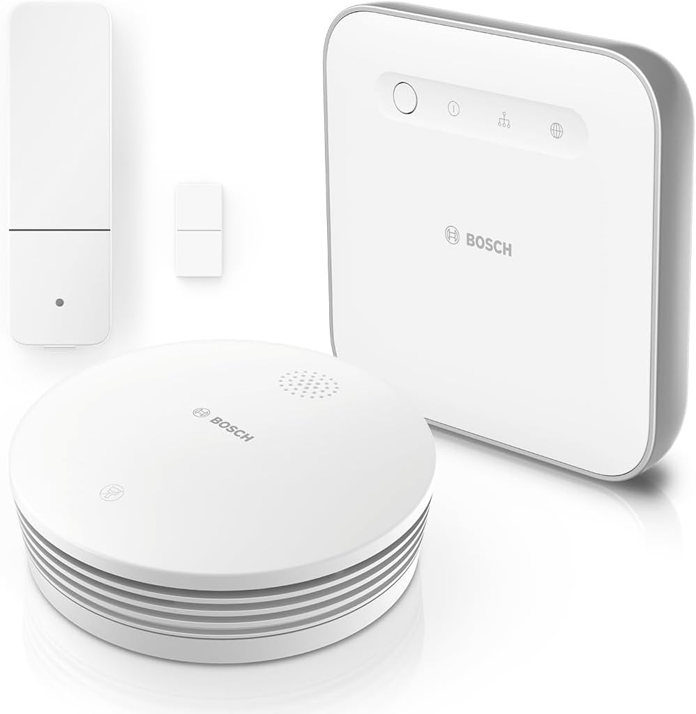 Smart Home starter kit break-in protection with smoke detector II and door/window contact II, with app control, compatible with Apple HomeKit - Amazon Edition