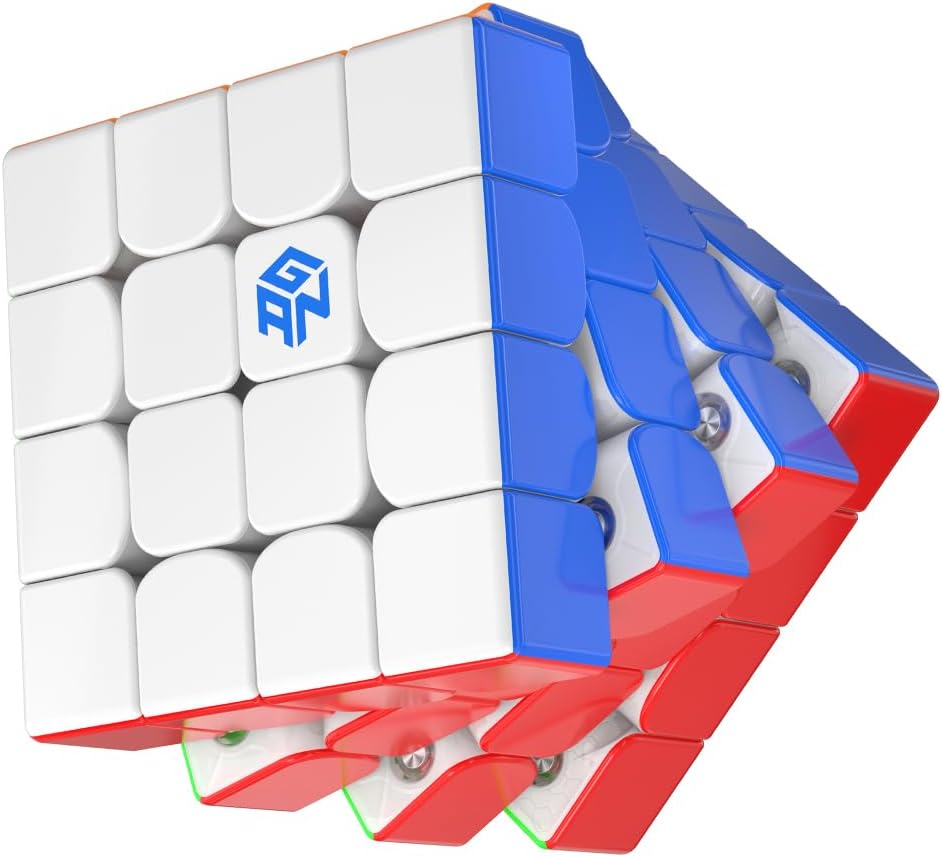 Gan 460 M V2 Stickerless 4x4 Magnetic Speed Cube 460M(Frosted Version)