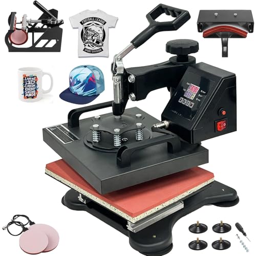 Presse de transfert à chaleur 30x25 cm multifonction pour sublimation de textile - 2