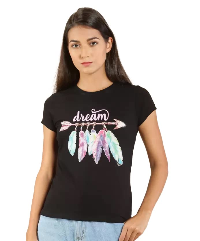 Image of Lyra Women's Cotton Regular Fit T-Shirt