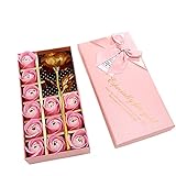 XIMIN DIY Handgemachte Seife Rose Blume, Rosenbox Baderosen Seifenblume, Flora Duft Seife Rose...