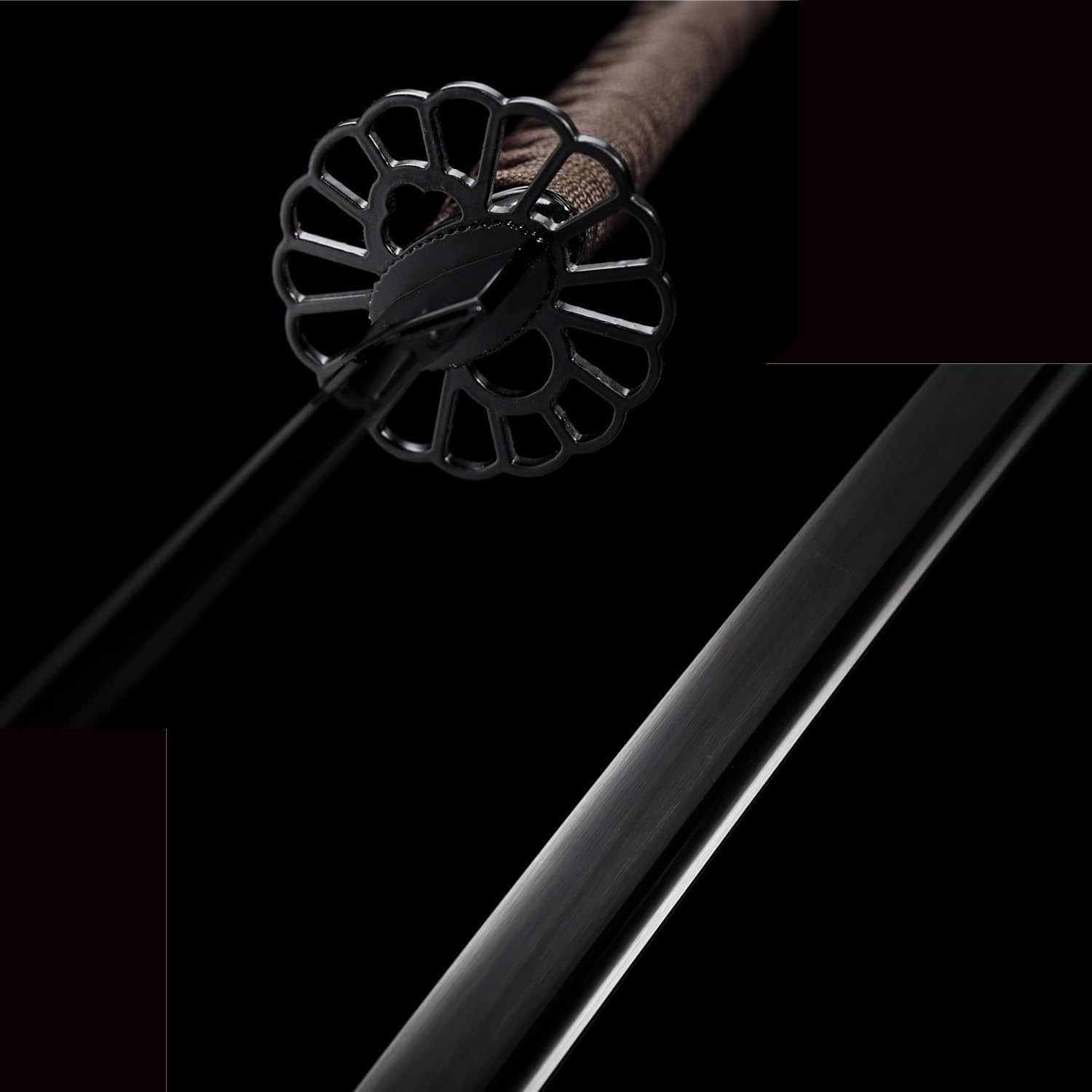 Traditional Japanese Samurai Sword-Hand Forged Authentic Katana Sword,Real Combat Sword,Perfect for Display,Collection,Training,Battle,Weapons