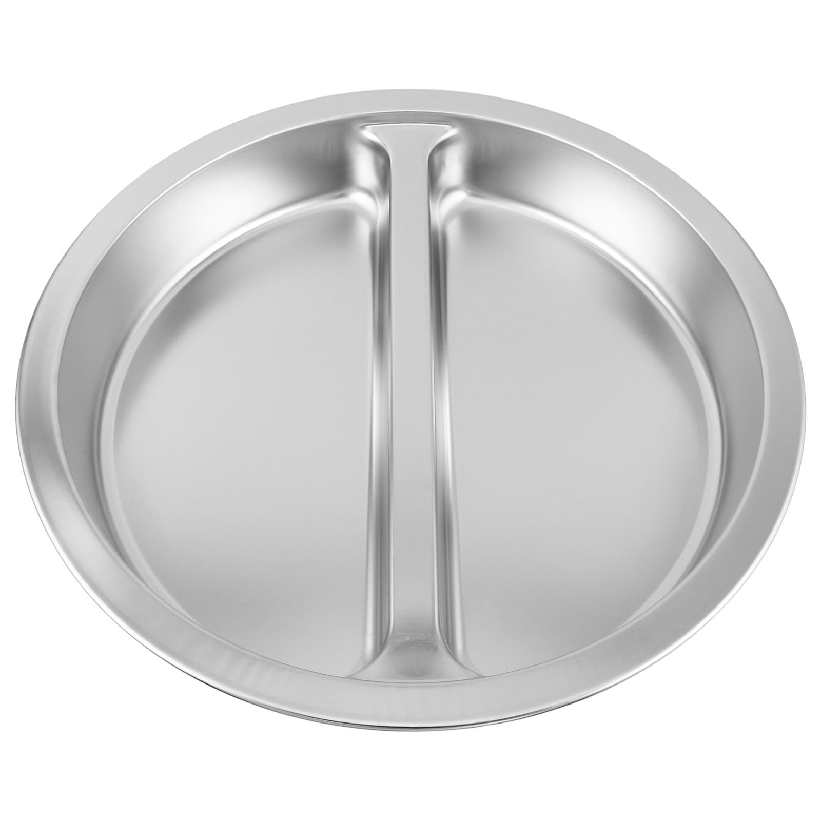 TOYANDONA Réchaud Buffet Rond 6 L en Acier Inoxydable à Double Compartiment