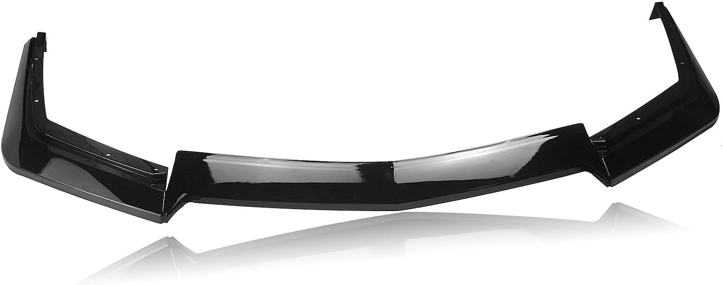Front Lip Spoiler Protector For Cadillac For CTS-V 2009 2010 2011 2012 2013 2014 2015 Front Spoiler Bumper Lip Lower Splitter(Glossy Black)