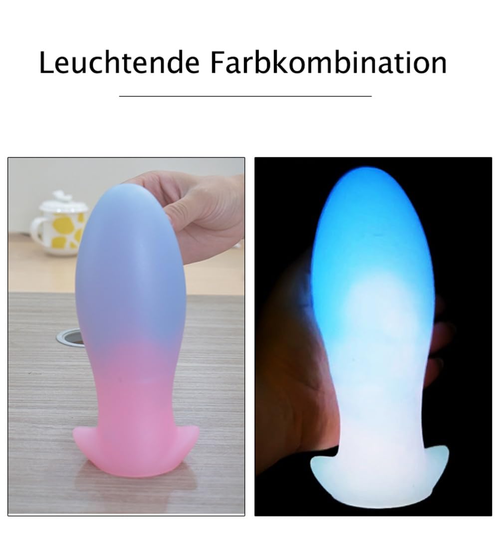 Plug anale luminoso plug anale morbido silicone plug anale gigante mostro fantasy drago nodo silicone dildo for donna uomo(XXXL)