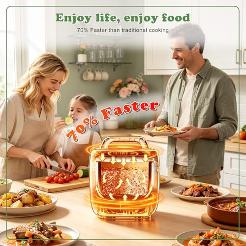Image of Fullwill 7 in1 Electric Pressure Cooker Lite 3 Quarts, Slow Cooker, Rice Cooker,Steamer, Saute, Warmer, Olla de Presion Nonstick Pot amd DIY