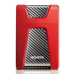 ADATA HD650 - 2 TB, externe Festplatte mit USB 3.2 Gen.1, rot