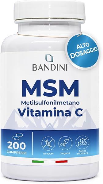 Bandini MSM 2000mg Compresse con Vitamina C