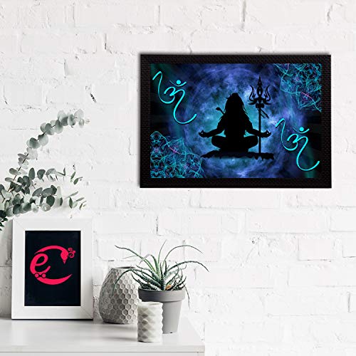 Image of eCraftIndia Lord Shiva Satin Matt Texture UV Art Painting