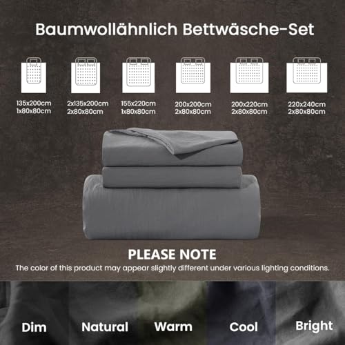 Lanqinglv Bettwasche Set Anthrazit - image 8