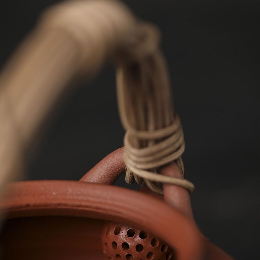 Loose Tea Teapot Handmade Teapot Stoneware Japanese Style Handle Teapot Kettle Household Ceramic 500ml Kung Fu Teapot Multifunctional Teapot