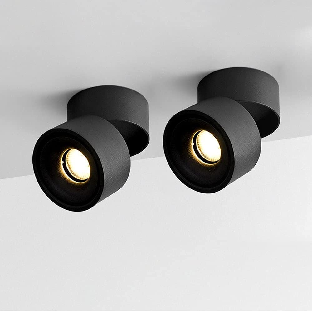 Led Plafonnier Spot de Plafond Orientable | Set de 2 Projecteurs Lumineux Design Nordic