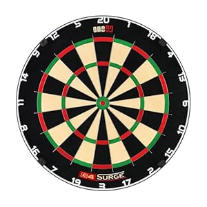 ONE80 Gladiator 4 G4 Dartboard – Profi Dartscheibe aus Sisal | Turnier Dartboard mit Spiderless-Technologie für Steel Darts | Bristle Board für Wettkampf & Training