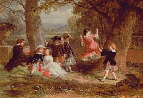 Tableau la balançoire de Frederick Goodall impression sur toile 60x90cm