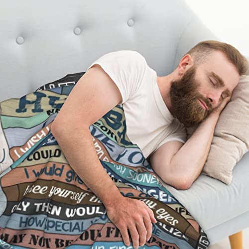 Paihvcn For Husband Blanket 60"X50", Birthday Gifts For Husband From Wife, Husband Gifts From Wife, Husband Birthday Gift, Gifts For Him #TOP1