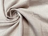 Tela de lino puro lavado con piedra de arena, 100% ropa de cama, cortinas de ropa de cama, 140 cm de ancho (se vende por...