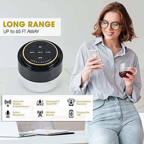 Johns Avenue Bluetooth Shower Speaker Options to Choose from: with White Gift Box, with Gray Travel CASE, with Black Travel CASE