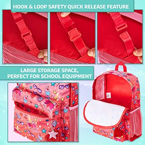 KreativeKraft Unicorn School Bag for Girls, Large Capacity Backpack for Children, Rucksack for School Holidays, Backpacks for Teenage Girls, Unicorn Gifts for Girls Teens