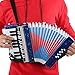 Kids Accordion, 17 Keys Button Accordion Musical Instrument for Children or Amateur Performance, Convenient and Lightweight in Use.()