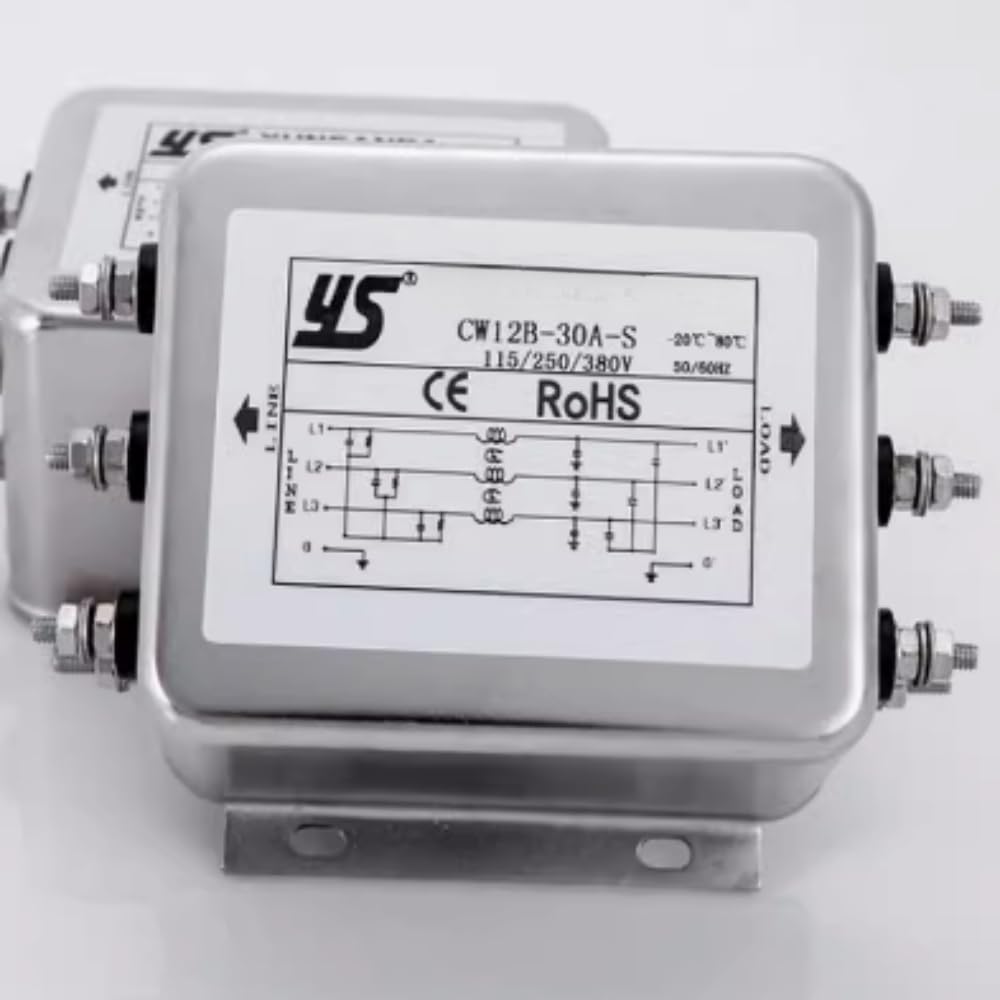 1PCS New CW12B-30A-S EMI Filter 30A 3-Phase 3-Wire