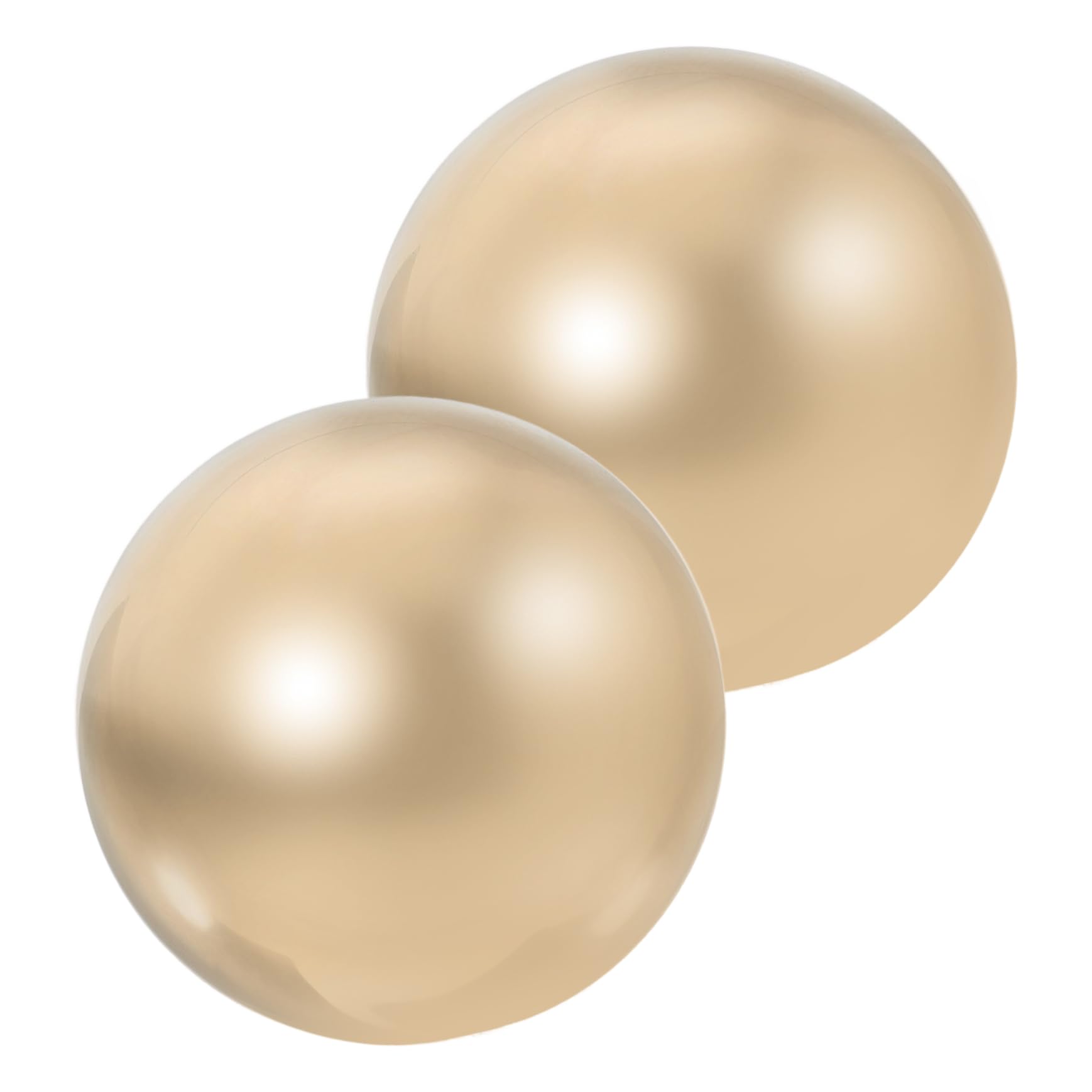 Bolas de Masaje de Latón Sólidas 2 Piezas Portátiles Lisas para Ejercicio de Manos Relajación y Bienestar Uso Doméstico y Profesional
