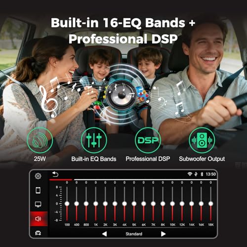 Radio para coche con CarPlay inalámbrico y Android Auto miniatura 4