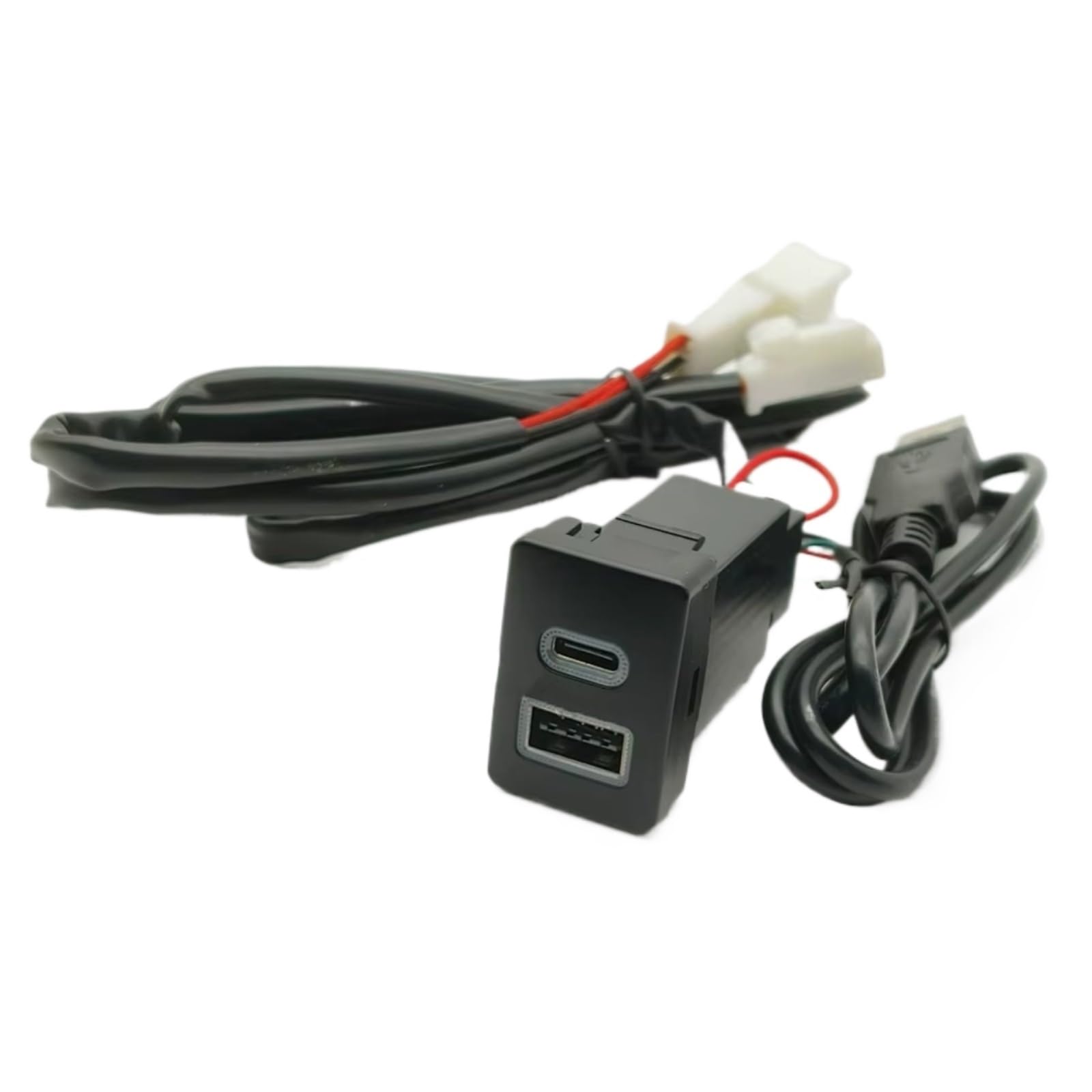 Cargador Coche Para TYPE-C Adaptador Entrada Carga Rápida Audio U-disk Compatible Con Toyota Para Auris Para Prius Para Hilux 2014-2017 Puerto USB Coche