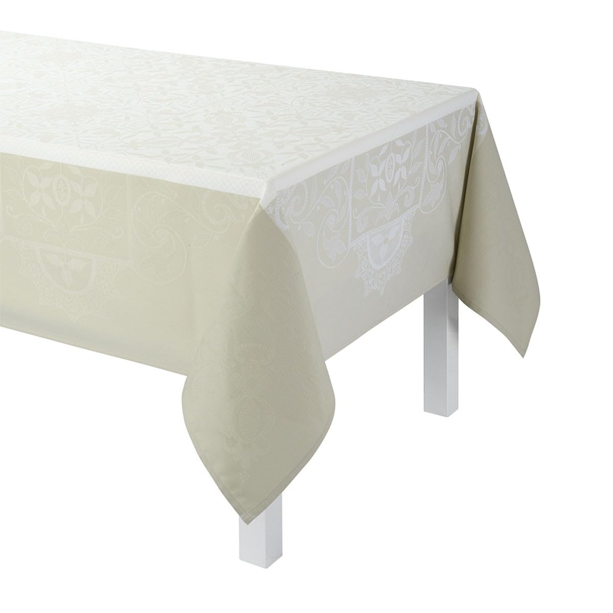 Le Jacquard Francais Venezia Ivoire nappe d'exception pour réenchanter votre maison