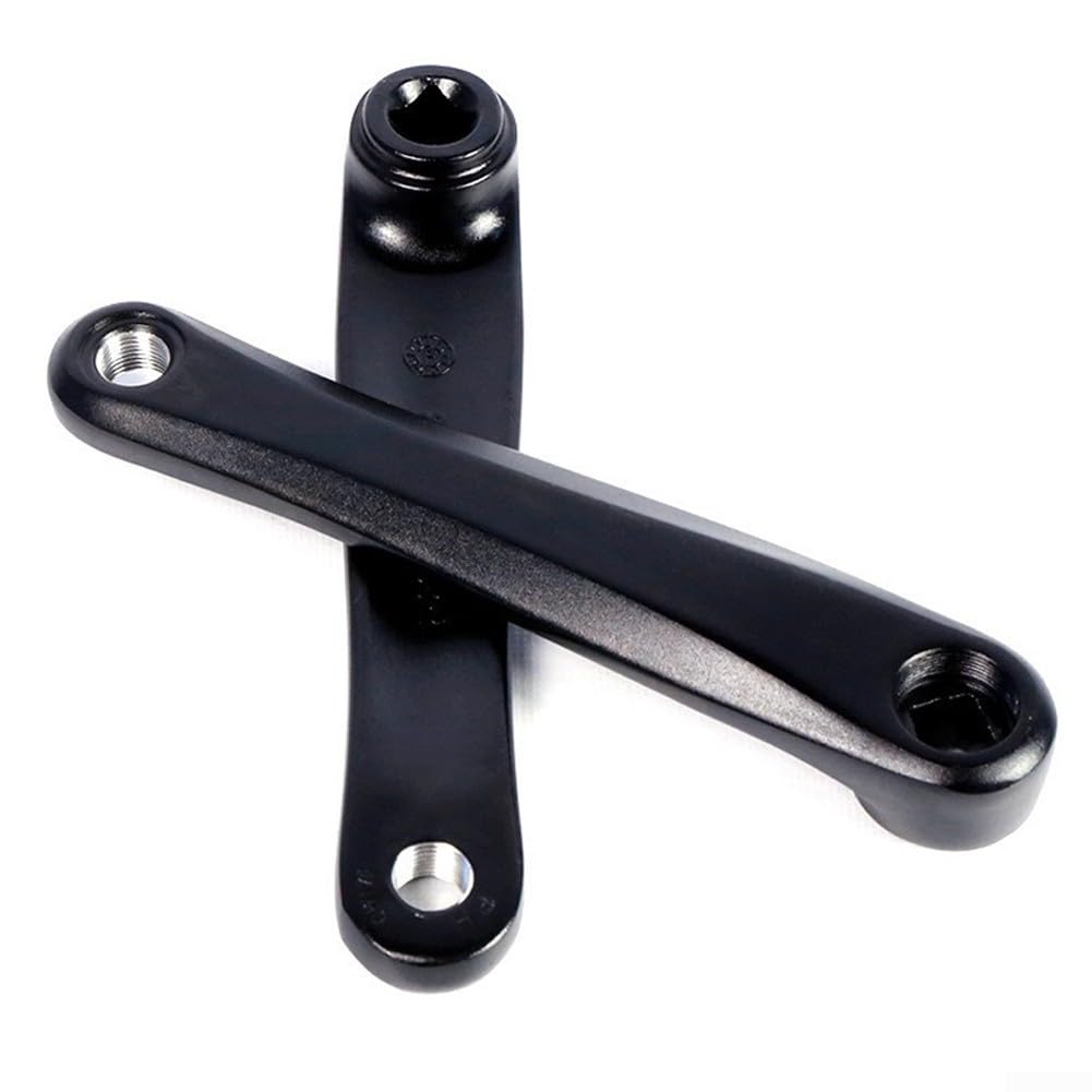 Pedivella da 170 mm per Bafang BBS02B Bici Elettrica Moto Forgiata In Lega di Alluminio Nero Guarnitura 204mm Lunghezza Totale 430g Peso